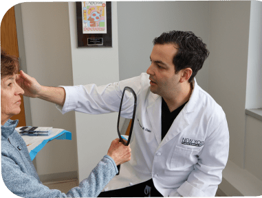 Jason working with a patient